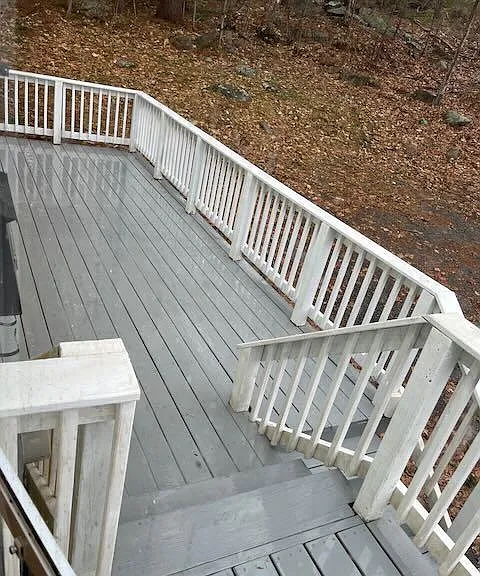 Porch on a rainy day.