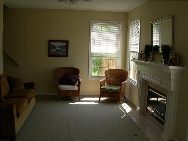 Family Room with a fireplace