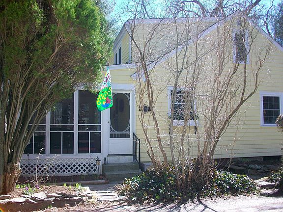 side view (before Quince and Lilacs in bloom)