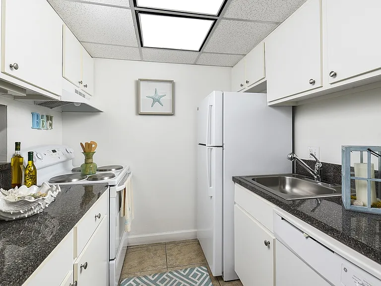 Standard kitchen with granite countertops