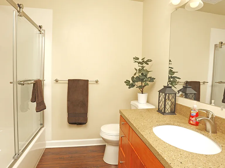 Bathroom with updated fixtures