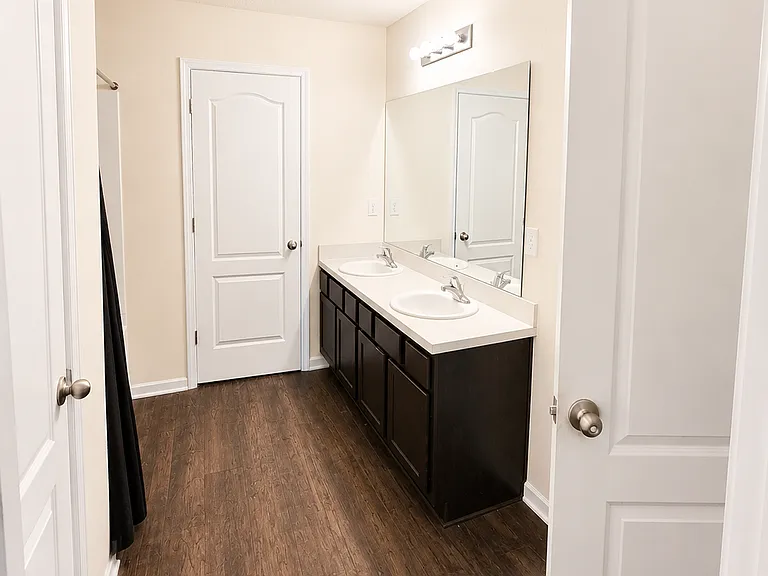 Master bathroom dual sink