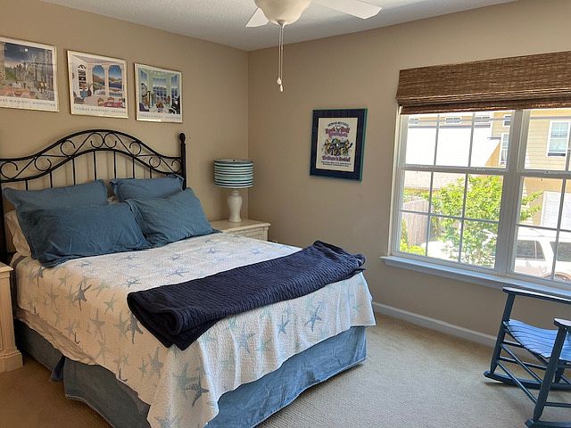 second bedroom, second floor, ceiling fan