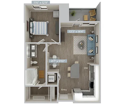 Floor plan A6U-A6S-801