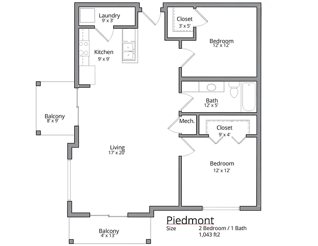 Floor plan Piedmont