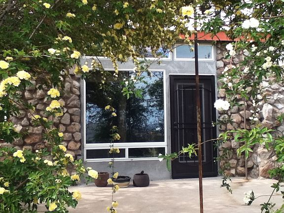 New back door and Tombstone roses on patio arbor