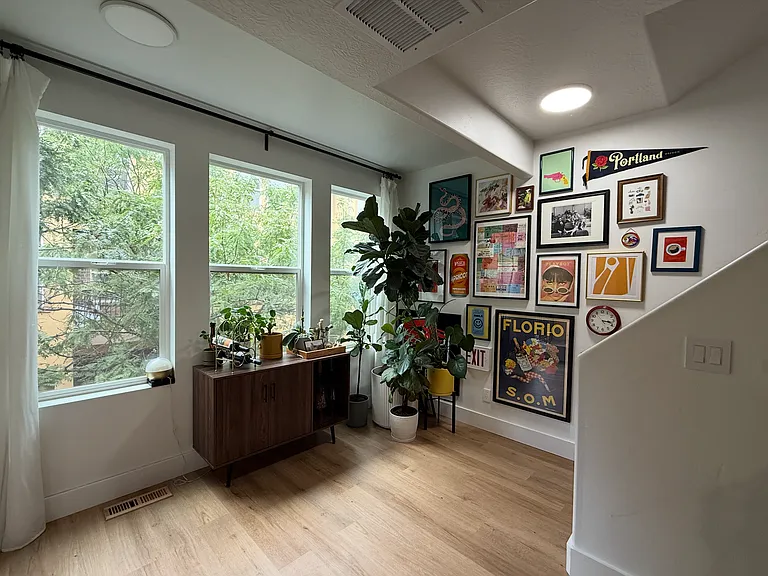 Area before stairs.