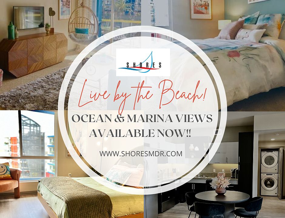 Are you ready to live in your dream home by the Beach? Get 
spectacular apartment home with Marina and Ocean views now!