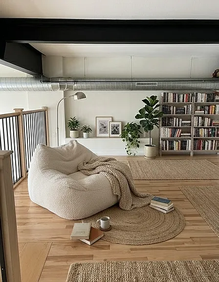 virtually staged loft