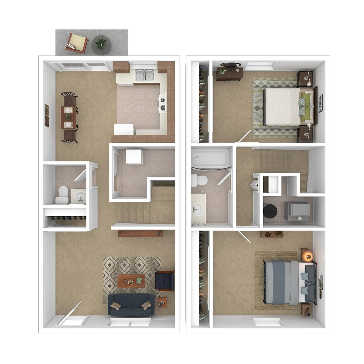 Floor plan B9 Dogwood Townhome