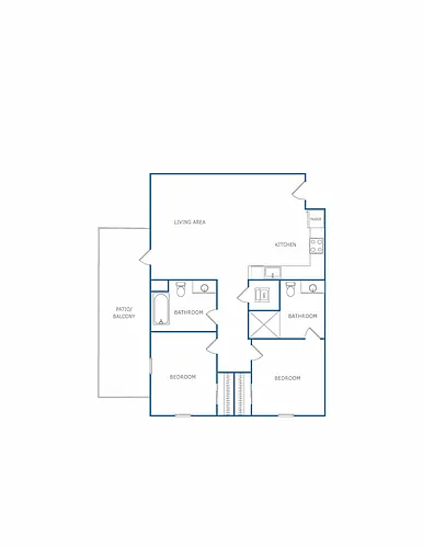 Floor plan 2D1-2X2