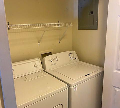 washer and dryer provided