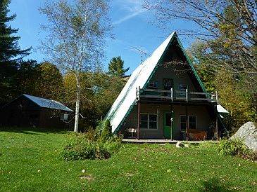 'A' Frame w/ Garage at Left