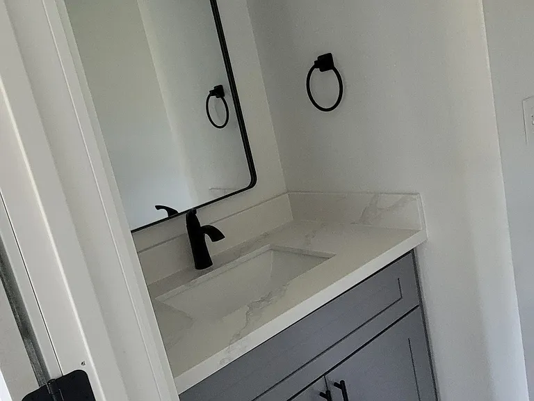 half bath in bedroom