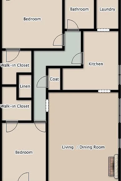 This unit is mirror image of this layout