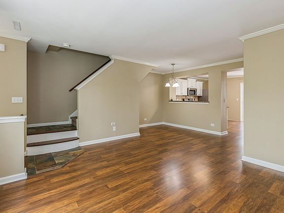 Newly installed laminate floors for gorgeous decor and easy maintenance.