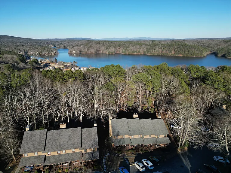 AERIAL VIEW OF CONDO # 28 ON LEFT