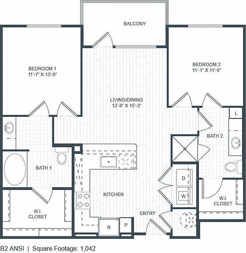 Floor plan B2 ANSI