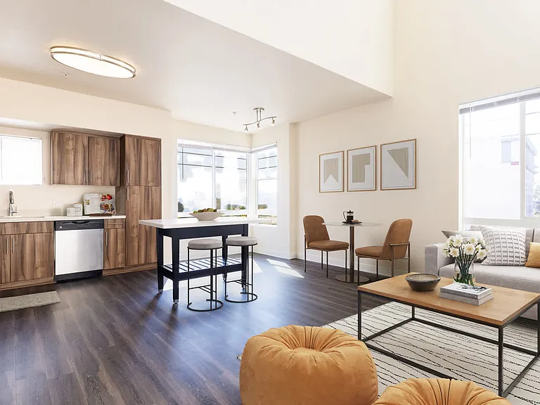 Living Room with Hard Surface Flooring
