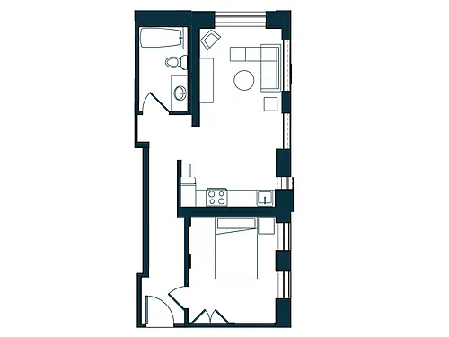 Floor plan A3A - 50% AMI