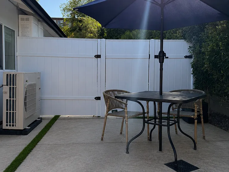 Private outdoor space.