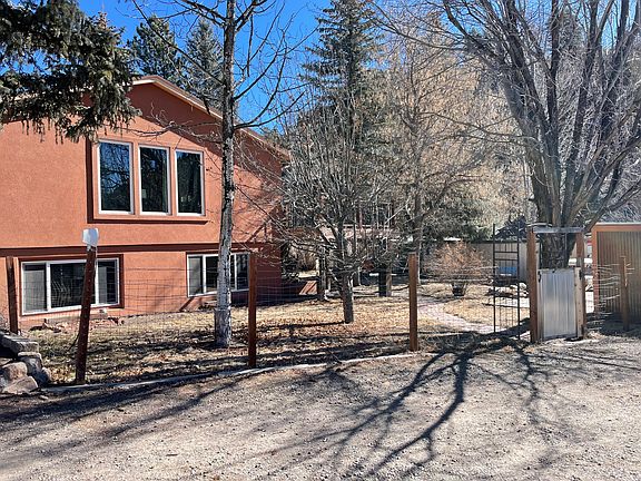 Parking area and yard.