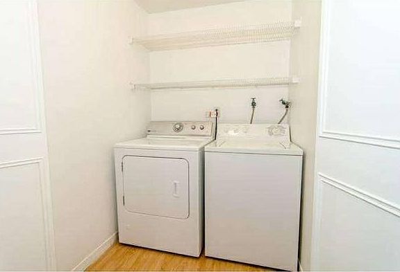 Washer and dryer in unit