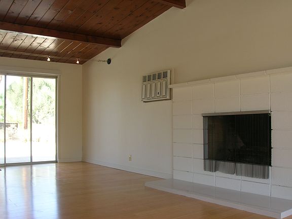living room & fireplace