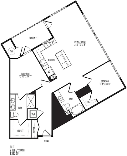 Floor plan 2C