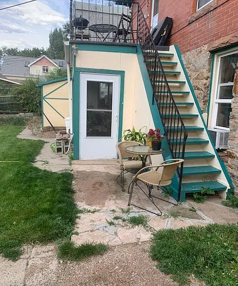 Entry to lower unit. Upstairs unit is separate from this one.