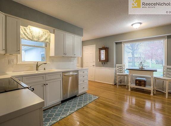 Large window in kitchen allows for natural light!