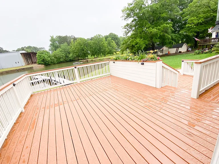 Oversized 2 tier deck