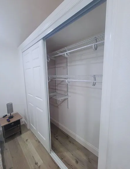 Large closet for easy clothing organization