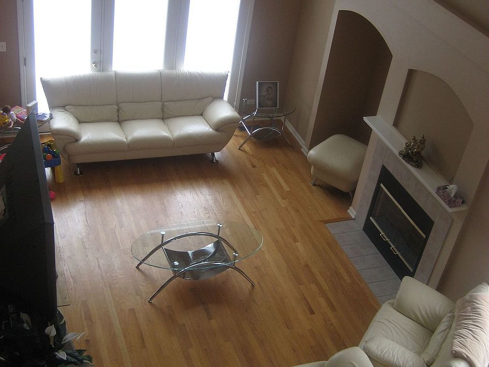 living room viewed from loft