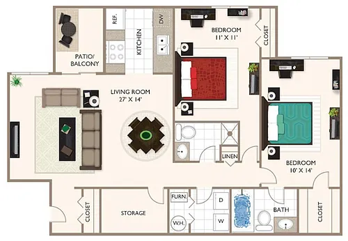 Floor plan Lake Huron