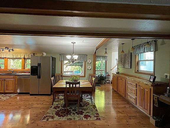 open concept dining area