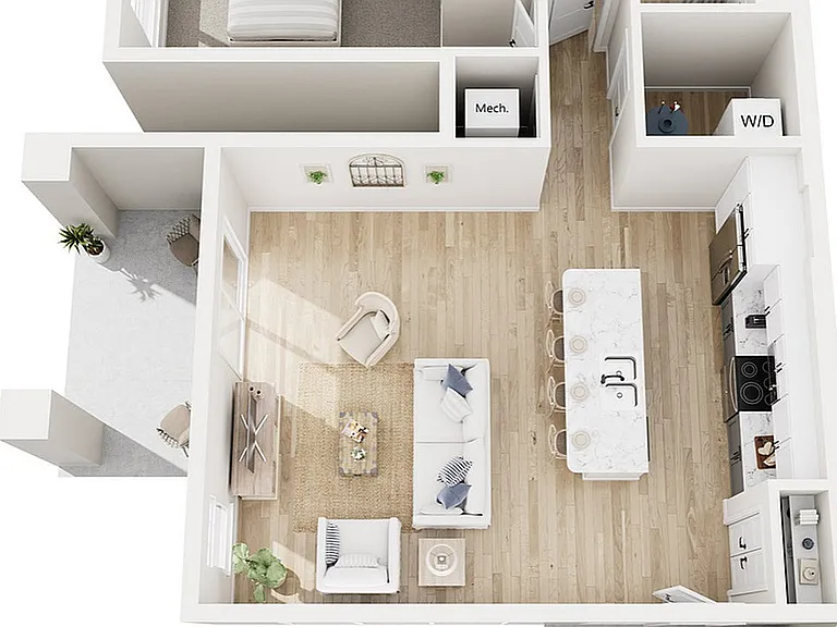 Floor Plan 1D | Seasons at Elgin | Apartments in Elgin, IL Floor Plan 1D | Seasons at Elgin | Apartments in Elgin, IL
