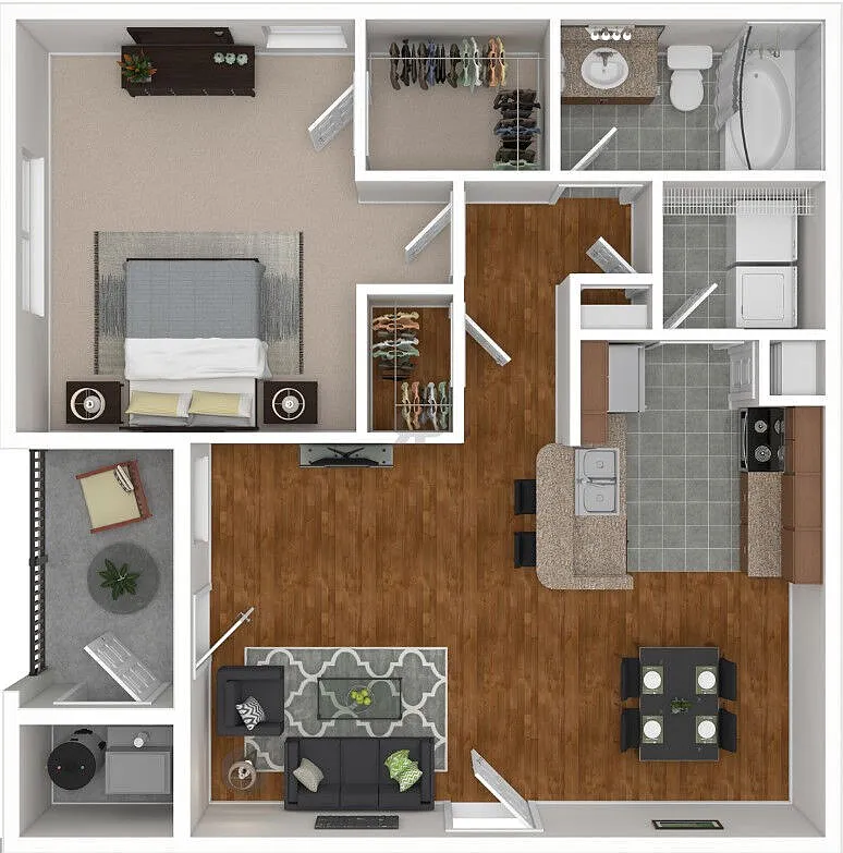 Floor plan A - 1 Bedroom