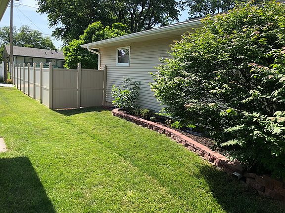 South side of house