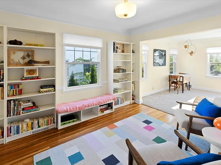 Upstairs library
