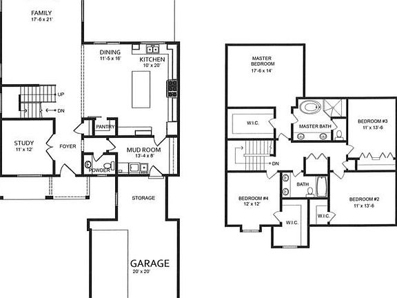 Main & Second Floor Plans