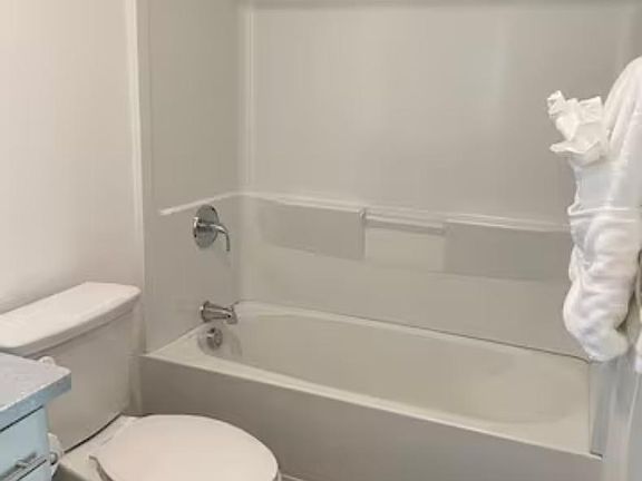 Get a long hot bubble bath! Each room has its own private ensuite bathroom - with a tub/shower combo.