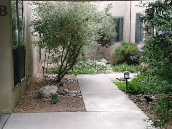 Walkway to condo A & B