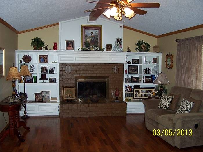 Fireplace in living rm