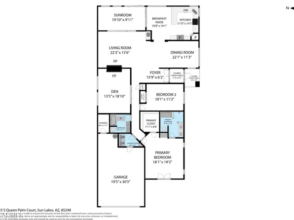 26633 S QUEEN PALM Court, Sun Lakes, AZ 85248