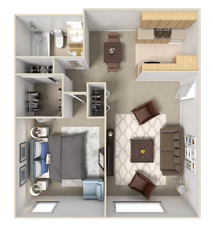Floor plan 1 Bed
