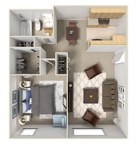 Floor plan 1 Bed