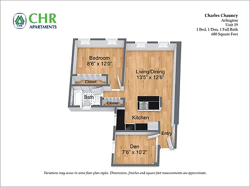 Floor plan 1 Bedroom