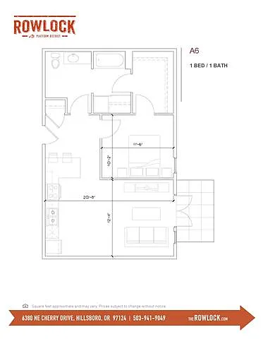 Floor plan 1X1 A6