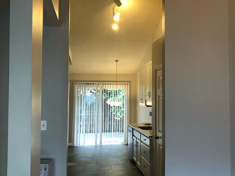 Kitchen opens to outside deck
